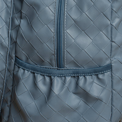 Racket Backpack woven leather Blue